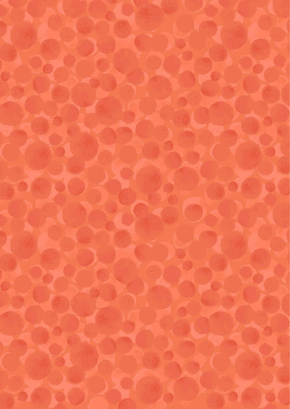 Lewis & Irene Bumbleberries Blenders Fabric Collection Tangerine BB218 Premium 100% Cotton Quilt Shop Quality Fabrics