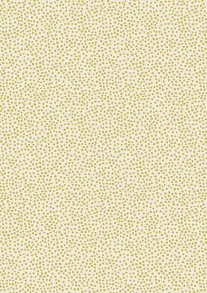 Lewis & Irene Marvelous Metallics Fabric Collection Metallic Gold Spot on Cream Premium 100% Cotton Quilt Shop Quality Fabrics