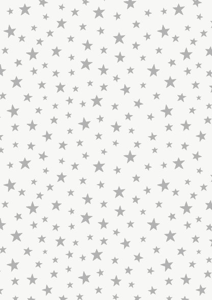 Lewis & Irene Marvelous Metallics Fabric Collection Metallic Silver Stars on Cream Premium 100% Cotton Quilt Shop Quality Fabrics