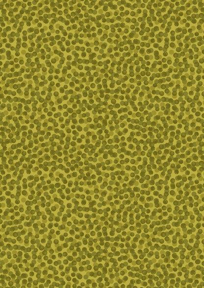 Lewis & Irene The Orchard Fabric Collection Abstract Berries on Green Premium 100% Cotton Quilt Shop Quality Fabrics