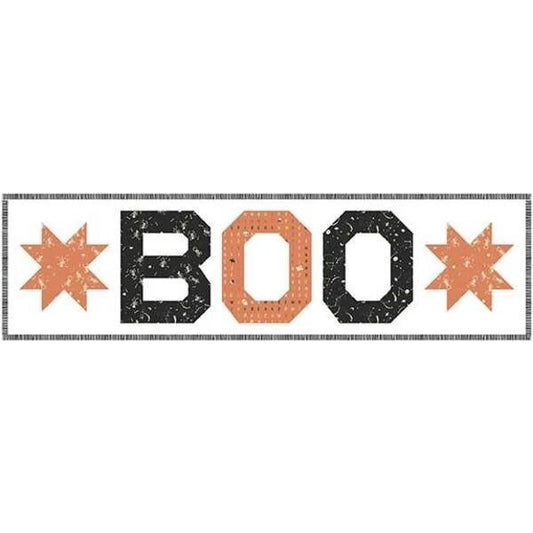 LAST RESTOCK! Riley Blake Happy Haunting "Boo" Table Runner Kit Finished Size: 12"x46" Premium 100% Cotton Quilt Shop Quality Fabrics