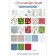 LAST RESTOCK!! Maywood Studio Christmas Joy Flannel Fabric Collection Toys on Red QSQ100% Cotton Flannel