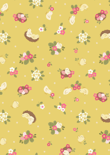 Lewis & Irene Bunny Hop Fabric Collection Chicks on Yellow Premium 100% Cotton Quilt Shop Quality Fabrics