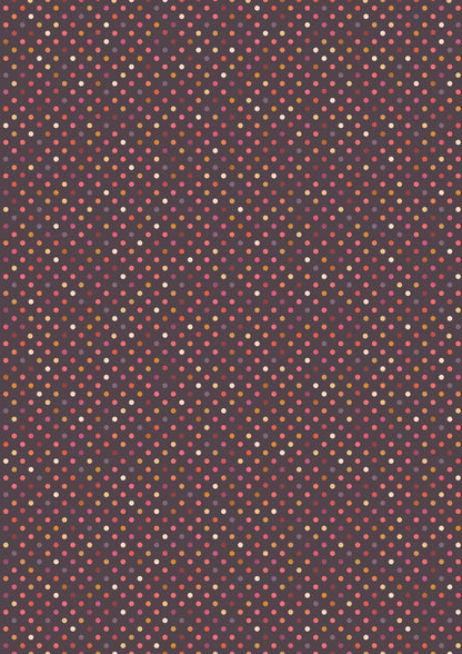 Lewis & Irene Rainbows Fabric Collection Rainbow Dots on Dark Premium 100% Cotton Quilt Shop Quality Fabrics