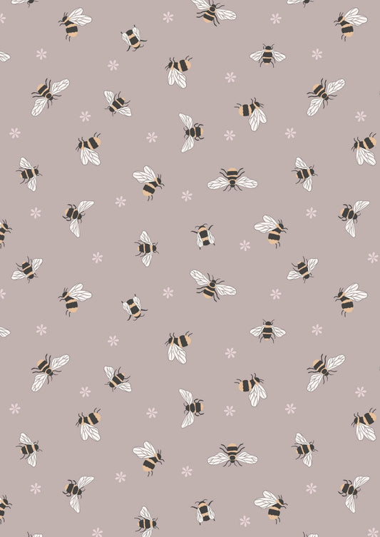 LAST BOLT! Lewis & Irene Queen Bee Fabric Collection Busy Bees on Warm Beige Premium 100% Cotton Quilt Shop Quality Fabrics