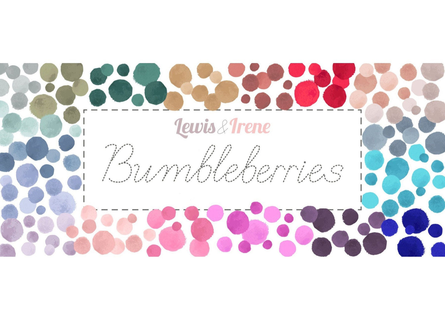 LAST BOLT! Lewis & Irene Bumbleberries Blenders Custard BB293 Premium 100% Cotton Quilt Shop Quality Fabrics