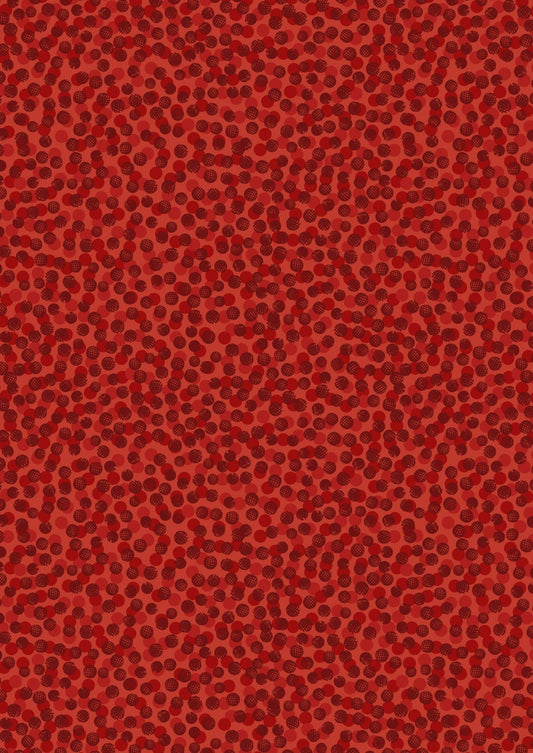 LAST BOLT! Lewis & Irene The Orchard Fabric Collection Abstract Berries on Red Premium 100% Cotton Quilt Shop Quality Fabrics