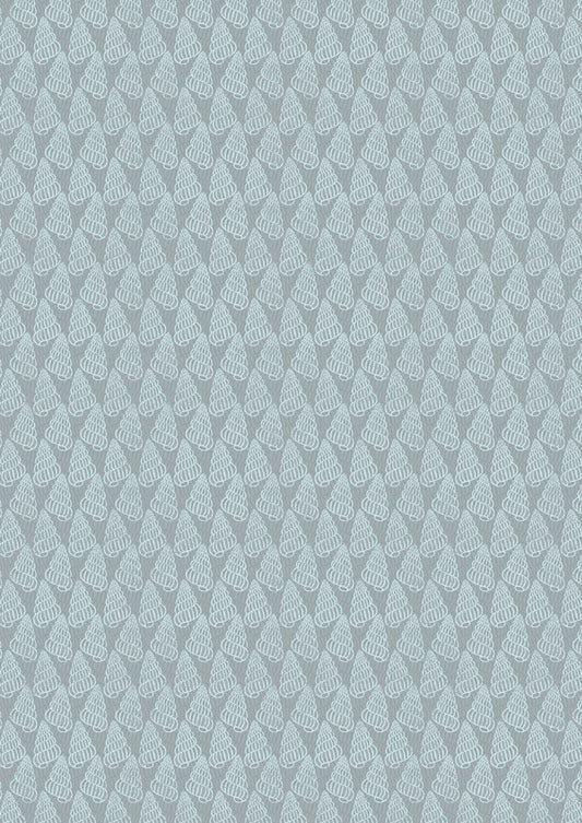 Lewis & Irene Thalassophile Fabric Collection Shells on Blue Grey Premium 100% Cotton Quilt Shop Quality Fabrics