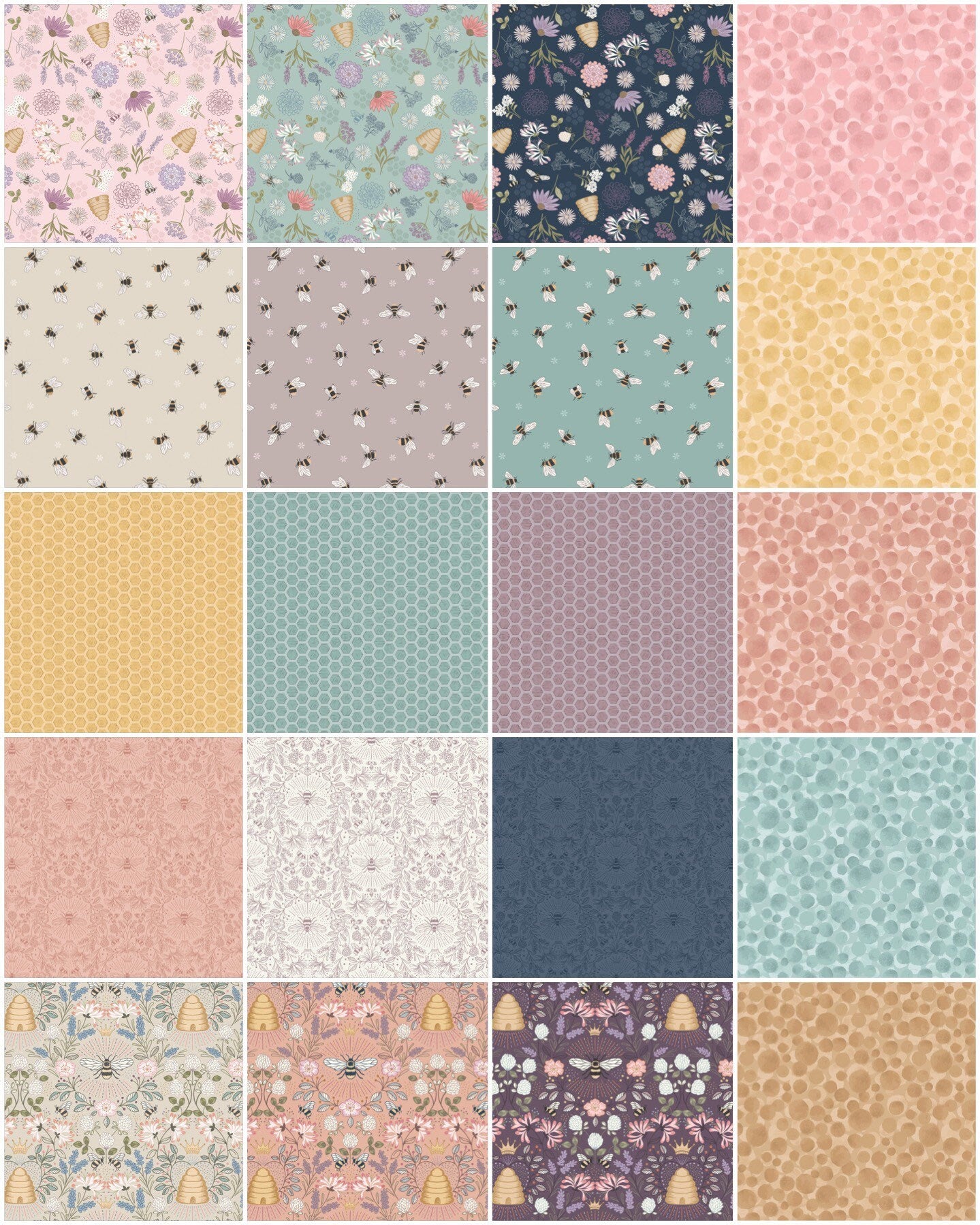 LAST BOLT! Lewis & Irene Queen Bee Fabric Collection Busy Bees on Dark Cream Premium 100% Cotton Quilt Shop Quality Fabrics