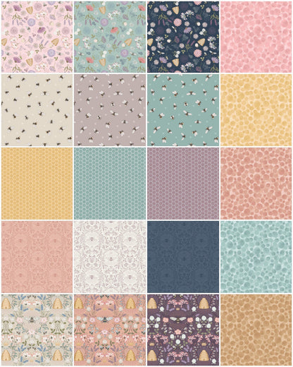 LAST BOLT! Lewis & Irene Queen Bee Fabric Collection Busy Bees on Dark Cream Premium 100% Cotton Quilt Shop Quality Fabrics