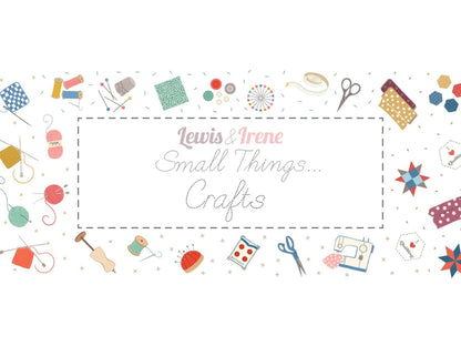 Lewis & Irene Small Things Crafts Fabric Collection Craft Cushion Kit #2 Finished Size: 16"x16" Premium 100% Cotton Fabrics