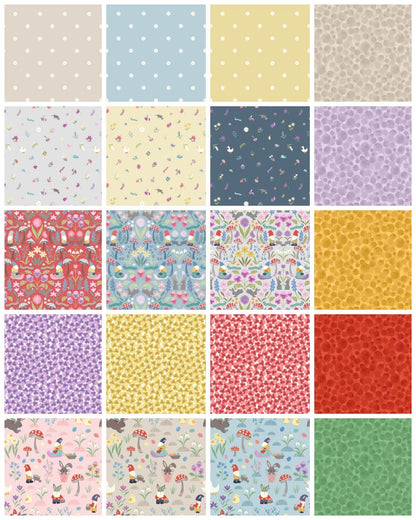 LAST ONE!! Lewis & Irene Jolly Spring Fabric Collection 20 Piece Fat Quarter Bundle QSQ100% Cotton