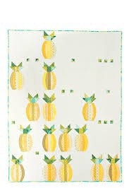 Sew Kind of Wonderful Mod Pineapples Quilt Pattern Finished size 56”x74”