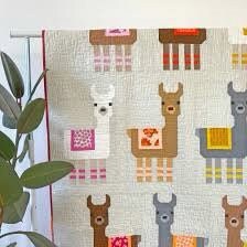 Elizabeth Hartman Little Llamas Pattern (3 Size Variations Per Pattern)