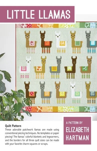 Elizabeth Hartman Little Llamas Pattern (3 Size Variations Per Pattern)