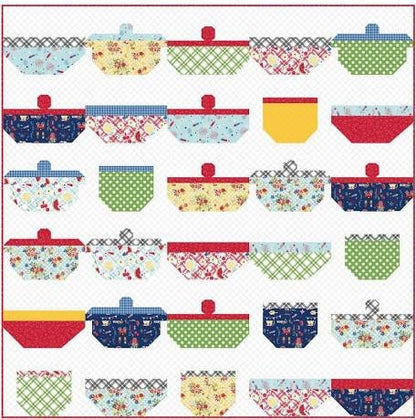 Charisma Horton Pot Luck Quilt Pattern Finished size 60”x60”