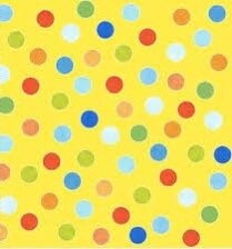 Studio E ABC Safari Fabric Collection Dots on Yellow QSQ100% Cotton