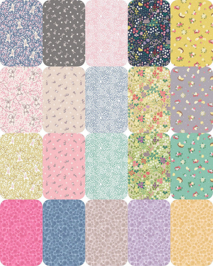 Lewis & Irene Bunny Hop Fabric Collection Bunny on Charcoal Premium 100% Cotton Quilt Shop Quality Fabrics