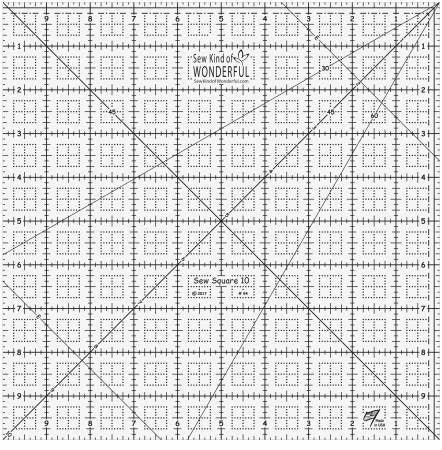 Sew Kind of Wonderful Quick Sew Square Rulers (6”, 8”, 10” sold separately)