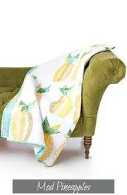 Sew Kind of Wonderful Mod Pineapples Quilt Pattern Finished size 56”x74”