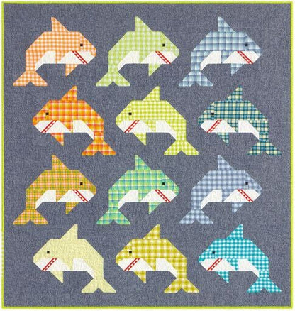 Elizabeth Hartman Social Sharks Pattern (3 Size Variations Per Pattern)