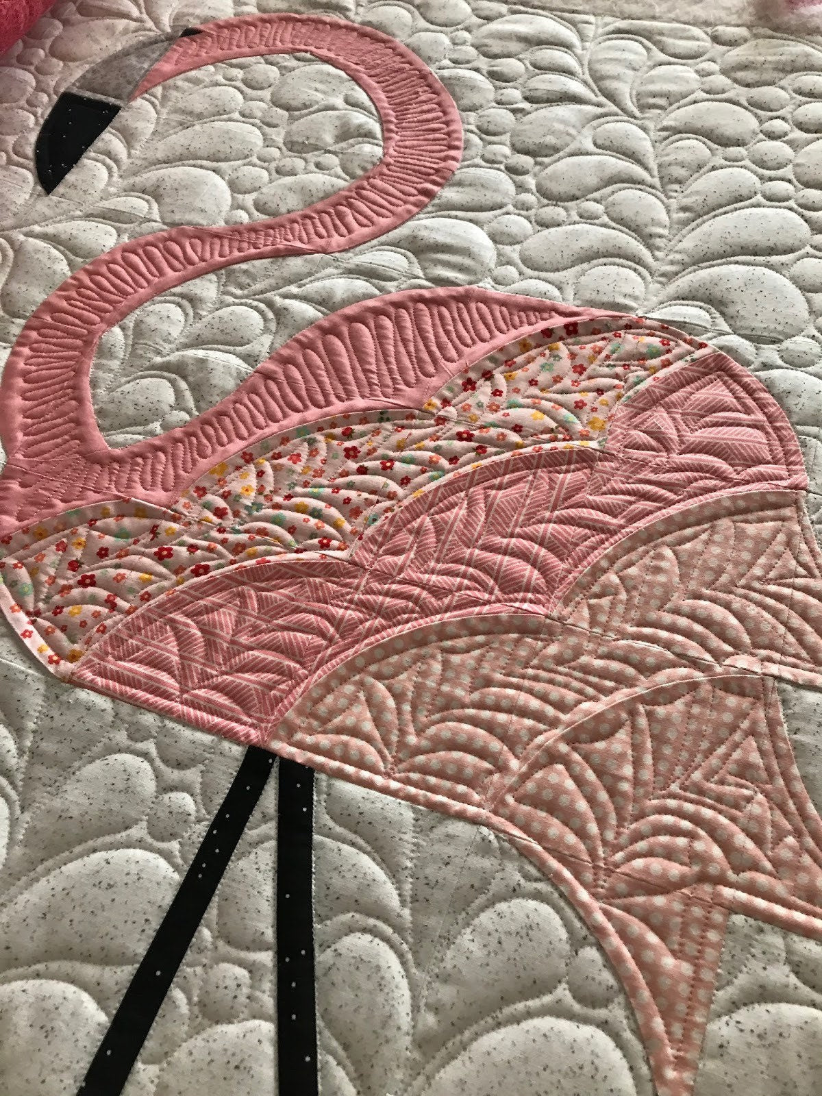 Sew Kind of Wonderful Mod Flamingos Quilt Pattern Finished size 46”x46”