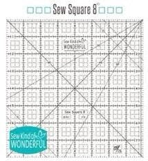 Sew Kind of Wonderful Quick Sew Square Rulers (6”, 8”, 10” sold separately)