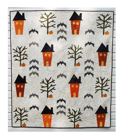 Digital Download Cotton Street Commons 31 Haunting Street Quilt Pattern Finished Size 65"x75"