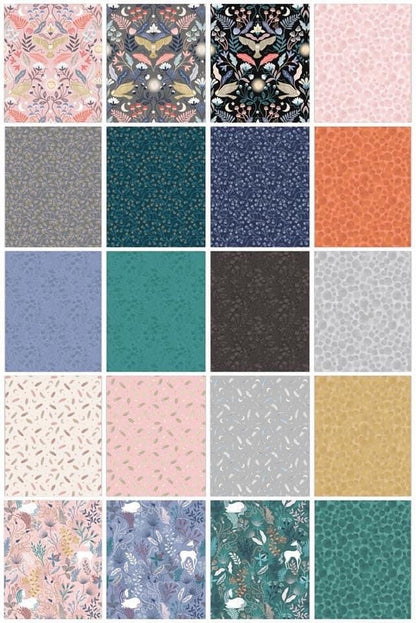 LAST ONE!! Lewis & Irene Enchanted Fabric Collection 20 Piece Fat Quarter Bundle (No Repeats) Premium 100% Cotton Fabrics