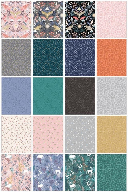 LAST ONE!! Lewis & Irene Enchanted Fabric Collection 20 Piece Fat Quarter Bundle (No Repeats) Premium 100% Cotton Fabrics