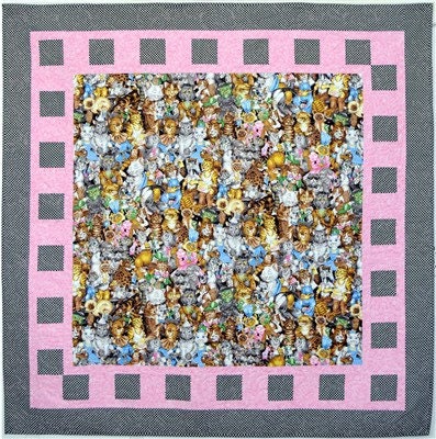 Fabric Cafe Big Picture Quilt Pattern (uses only 3YDS of fabric) Finished Size 50”x50”