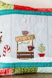 Kimberbell Candy Cane Lane Bench Pillow Collection (Machine Embroidery CD, Fabric Kits, & Embellishment Kits Available)