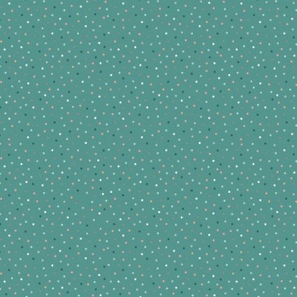 Poppie Cotton Country Confetti Blenders Fabric Collection Country Confetti on Lakehouse Teal Premium 100% Cotton Fabrics