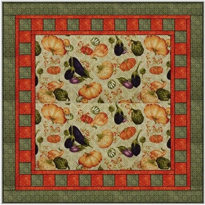 Fabric Cafe Big Picture Quilt Pattern (uses only 3YDS of fabric) Finished Size 50”x50”