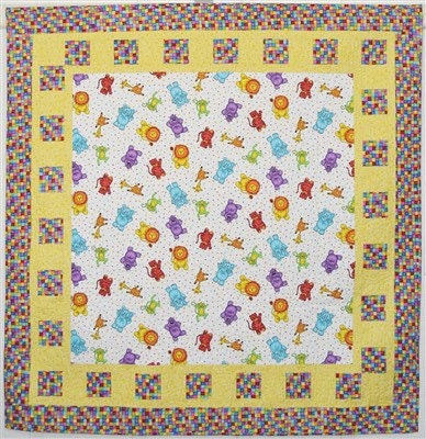 Fabric Cafe Big Picture Quilt Pattern (uses only 3YDS of fabric) Finished Size 50”x50”