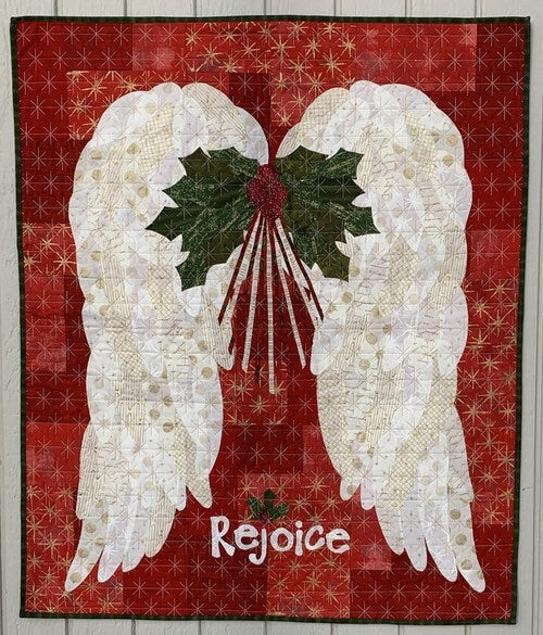 DIGITAL DOWNLOAD Cotton Street Commons In The Arms of The Angels Applique Wall Hanging Pattern Finished Size: 30”x36”