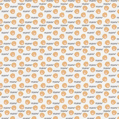 Paintbrush Studio Tails & Whiskers Fabric Collection Meow on Cream Premium 100% Cotton Quilt Shop Quality Fabrics