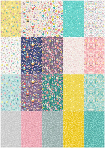 Lewis & Irene Spring Treats Fabric Collection Digital Print 36” Easter Bags and Stuffies Panel Premium 100% Cotton Quilt Shop Quality Fabric