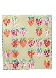 Sew Kind of Wonderful Mod Strawberries Quilt Pattern Finished Size: 61”x66”