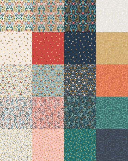 LAST RESTOCK! Lewis & Irene Wintertide Fabric Collection 20 Piece Fat Quarter Bundle (No Repeats) Premium 100% Cotton Fabrics