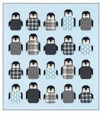 Elizabeth Hartman Penguin Party Pattern (3 Size Variations Per Pattern)