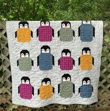 Elizabeth Hartman Penguin Party Pattern (3 Size Variations Per Pattern)