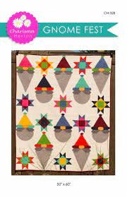 Charisma Horton Gnome Fest Quilt Pattern Finished Size 50”x60”