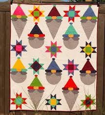 Charisma Horton Gnome Fest Quilt Pattern Finished Size 50”x60”