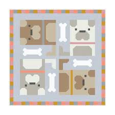 Pen + Paper Patterns Dog Pile Quilt Pattern Finished Size: 48.5"x48.5" (Optional Fineline Glue Tip Sets)