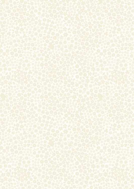 Lewis & Irene Tiny Tonals Fabric Collection Bunny Meadow Cream on Cream Premium 100% Cotton Quilt Shop Quality Fabrics