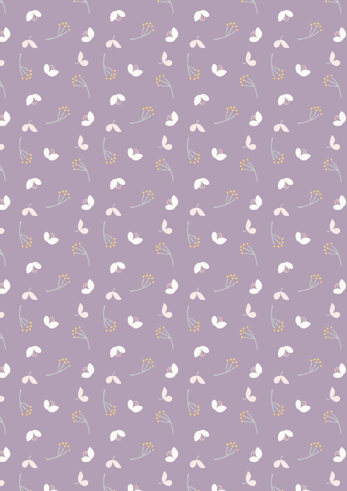 Lewis & Irene Heart of Summer Fabric Collection Petal Play on Purple Premium 100% Cotton Quilt Shop Quality Fabrics