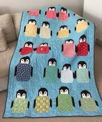 Elizabeth Hartman Penguin Party Pattern (3 Size Variations Per Pattern)