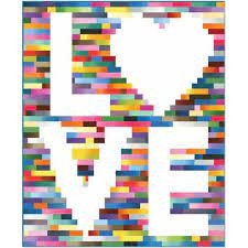 J. Michelle Watts A Scrappy Kind of Love Quilt Pattern (2 Size Variations Per Pattern)