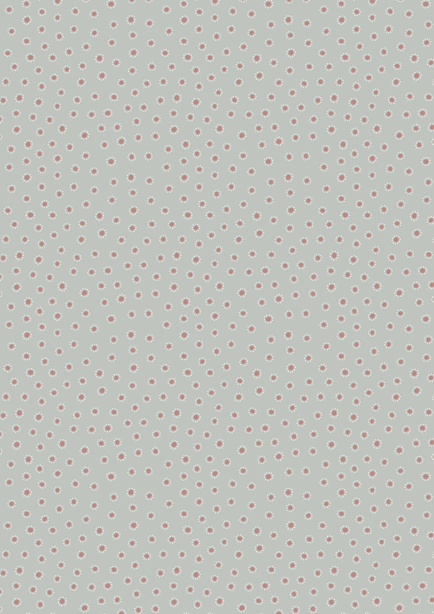 LAST BOLT! Lewis & Irene Hannah’s Flowers Fabric Collection Dotty Dots on Grey Premium 100% Cotton Quilt Shop Quality Fabrics